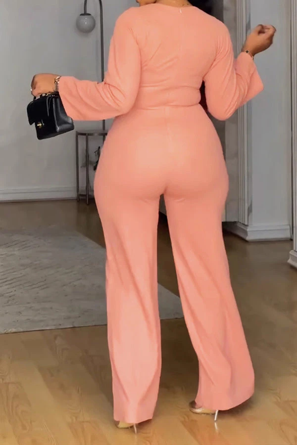 Chic Chest Hollow Straight Jumpsuit* 4 Chic Chest Hollow Straight Jumpsuit* - Image 4