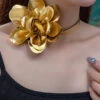 Retro 3D Flower Adjustable Necklace*