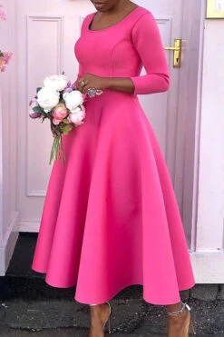 So Splendid 3/4 Sleeve Swing Dress 38 So Splendid 3/4 Sleeve Swing Dress -Acorpstyle XTYS621 RR 3