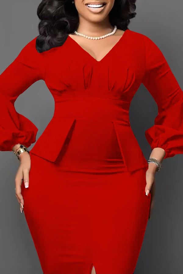 Body Hug Slitted Bodycon Dress 2 Body Hug Slitted Bodycon Dress - Image 2