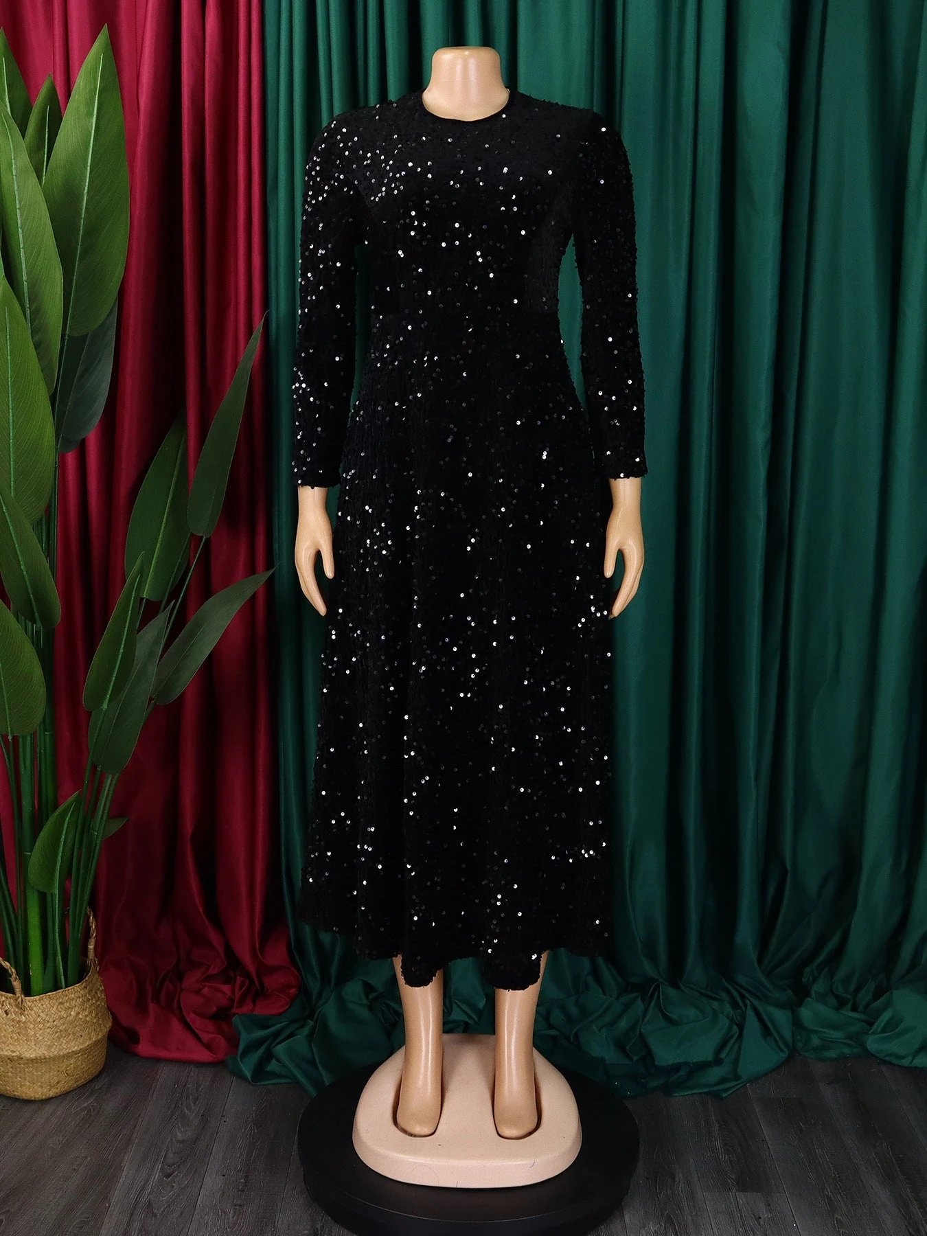 Sparkly Sequin A-line Evening Dress 12 Sparkly Sequin A-line Evening Dress - Image 12